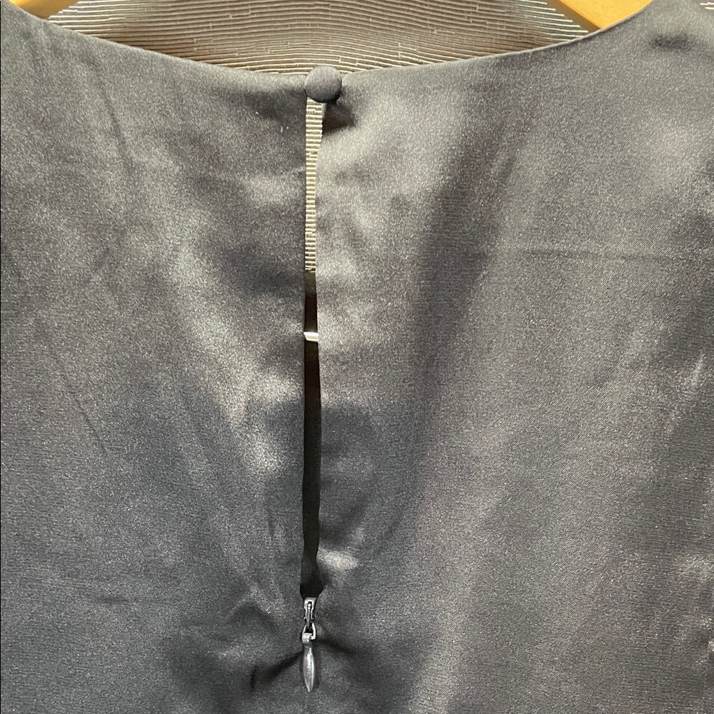 Banana Republic Elegant Black Satin Mini Dress - Picture 9 of 10